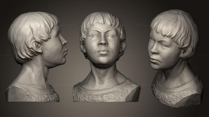Бюсты и головы античные и исторические (Неизвестная Женщина 8, BUSTA_0530) 3D модель для ЧПУ станка